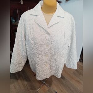 Mountain Lake Women's Plus Size 2X Off White Quilted Jacket